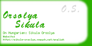 orsolya sikula business card